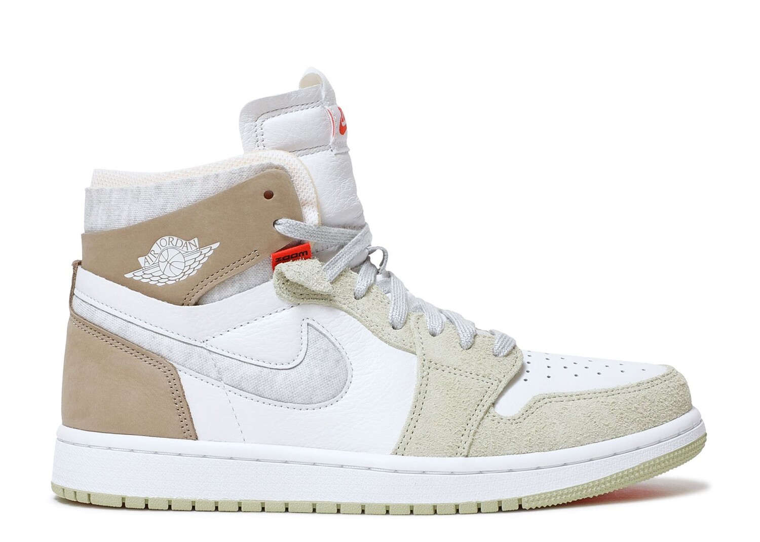 

Кроссовки Air Jordan Wmns Air Jordan 1 High Zoom Comfort 'Olive Aura', белый