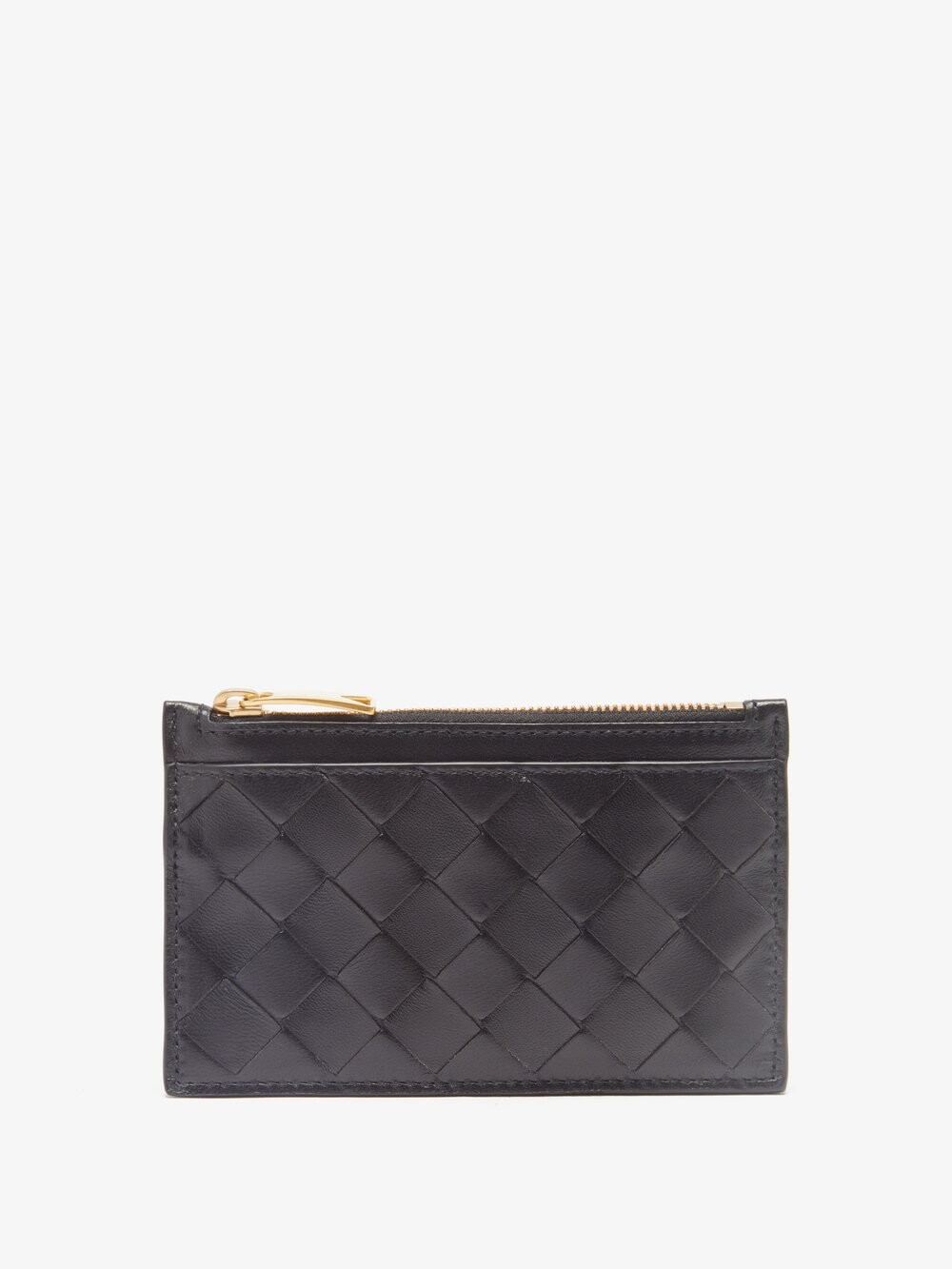 

Картхолдер из кожи intrecciato Bottega Veneta, черный