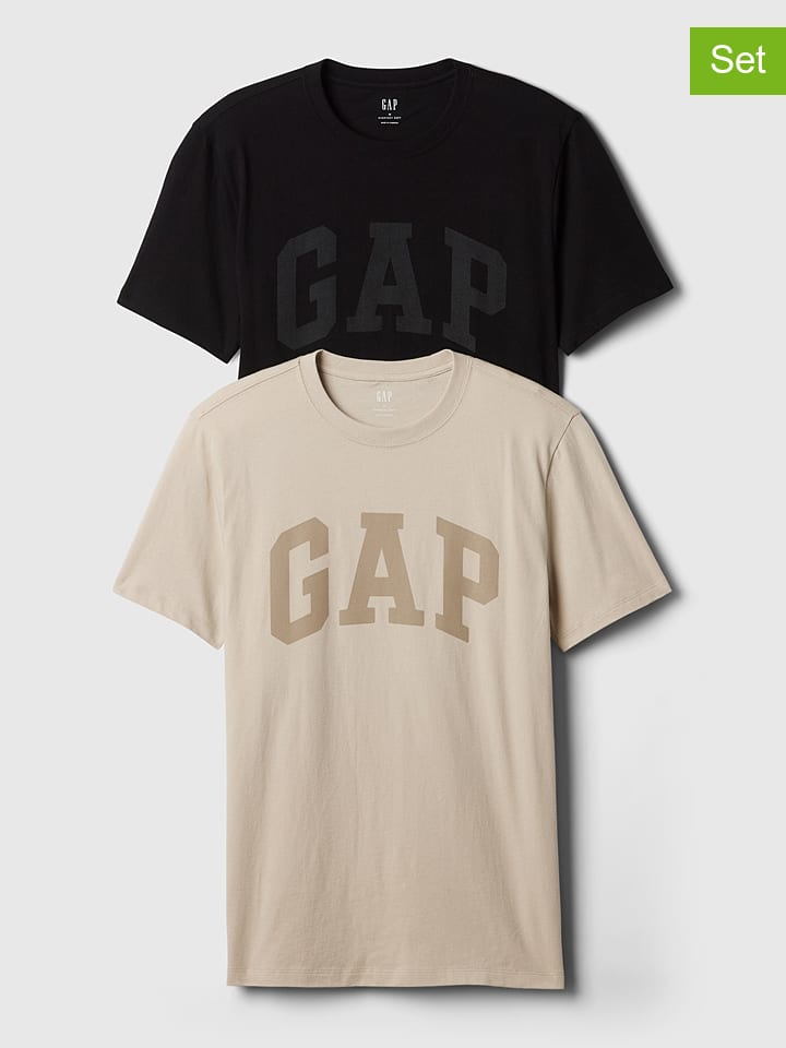 

Футболка GAP s, цвет schwarz/beige