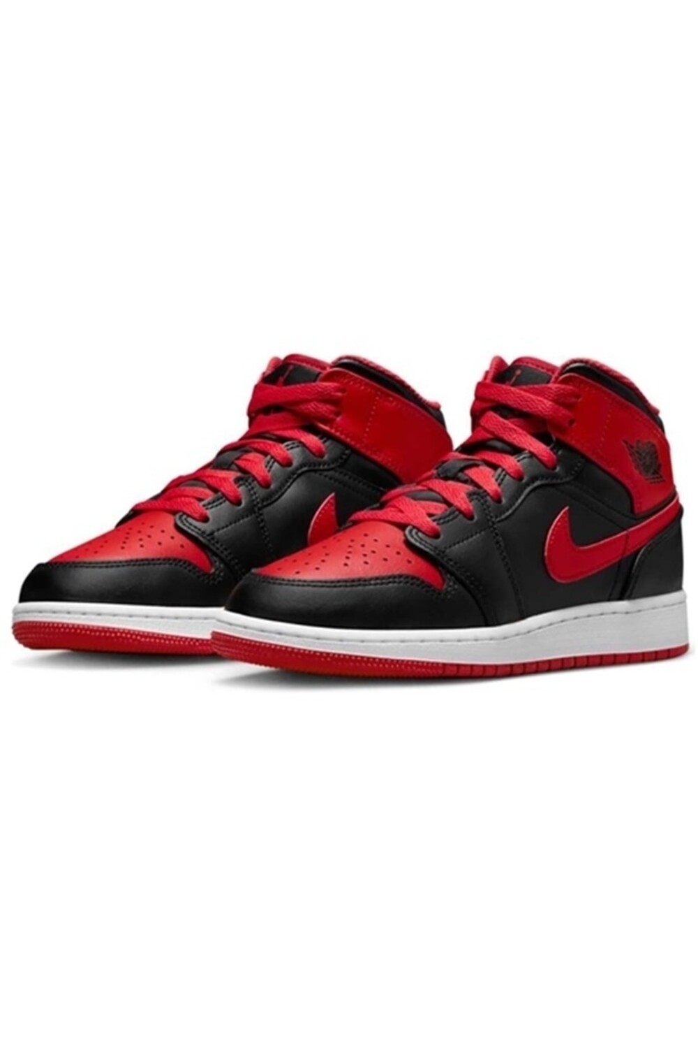 

Женские кроссовки Air Jordan 1 Mid Bred Nike, красный