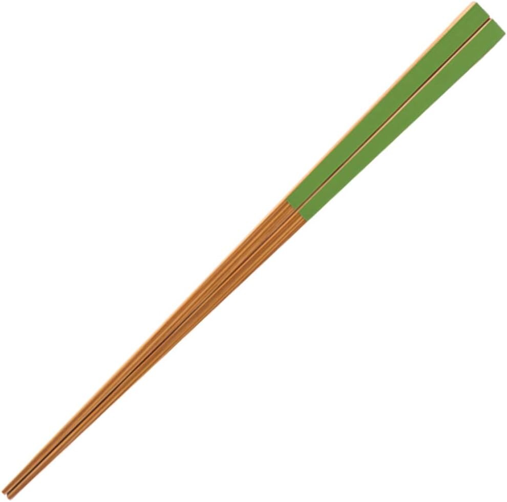 

Yamashita Kogei 271565 Палочки для еды, Wakasa, 8,7 дюйма (22 см), сделано в Японии, Susu Bamboo, цветные гостевые палочки для еды, Green Grass