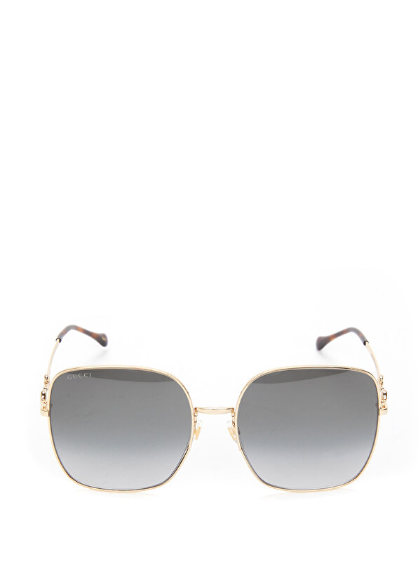 Золотые женские солнцезащитные очки Gucci