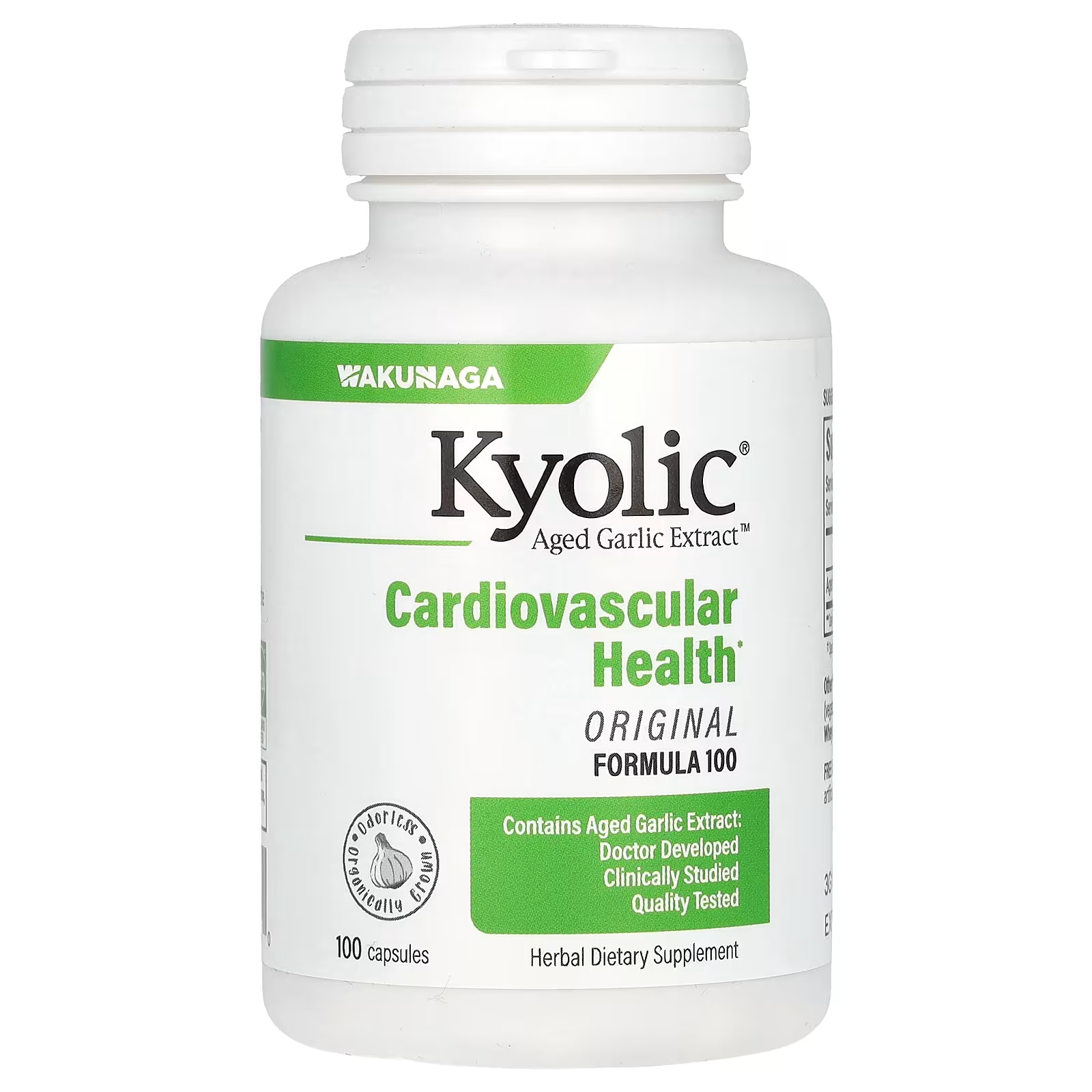 Kyolic выдержанный экстракт чеснока, оригинальная формула для сердечно-сосудистых заболеваний, 100 100 капсул kyolic экстракт зрелого чеснока для сердечно сосудистой системы формула 100 300 капсул