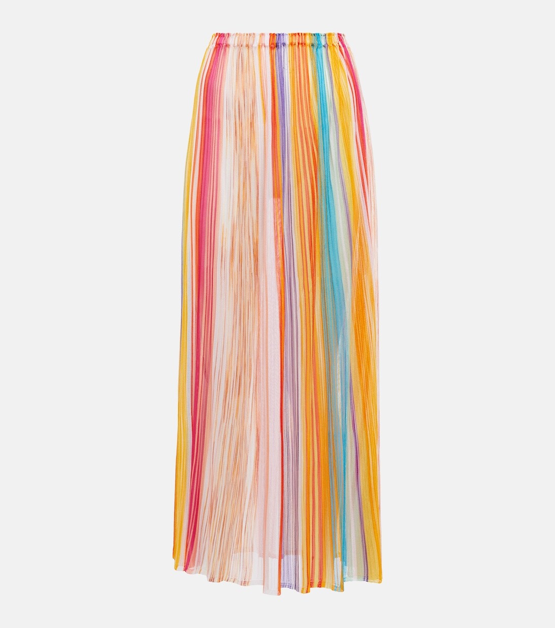 

Юбка макси с зигзагообразным вязанием Missoni, разноцветный