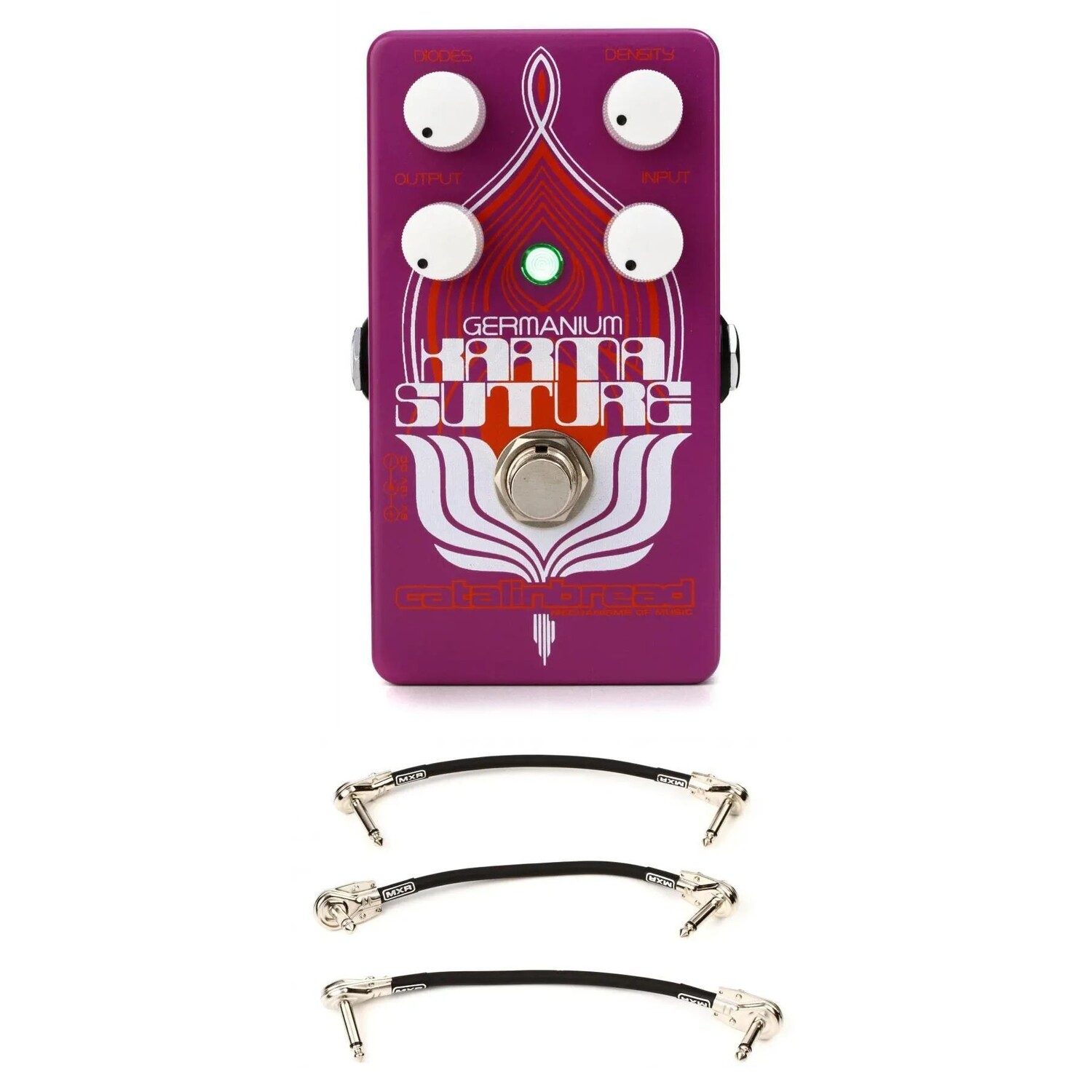 

Catalinbread Karma Suture Germanium Педаль Overdive/Distortion с 3 патч-кабелями