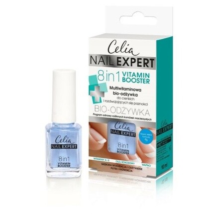 

Мультивитаминный ополаскиватель для ногтей Celia Nail Expert 8в1 10мл