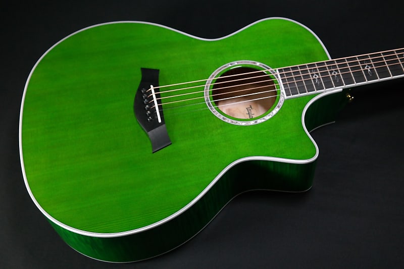 Акустическая гитара Taylor Special Edition 614ce - Super Limited - Trans Green - IN STOCK NOW - 035