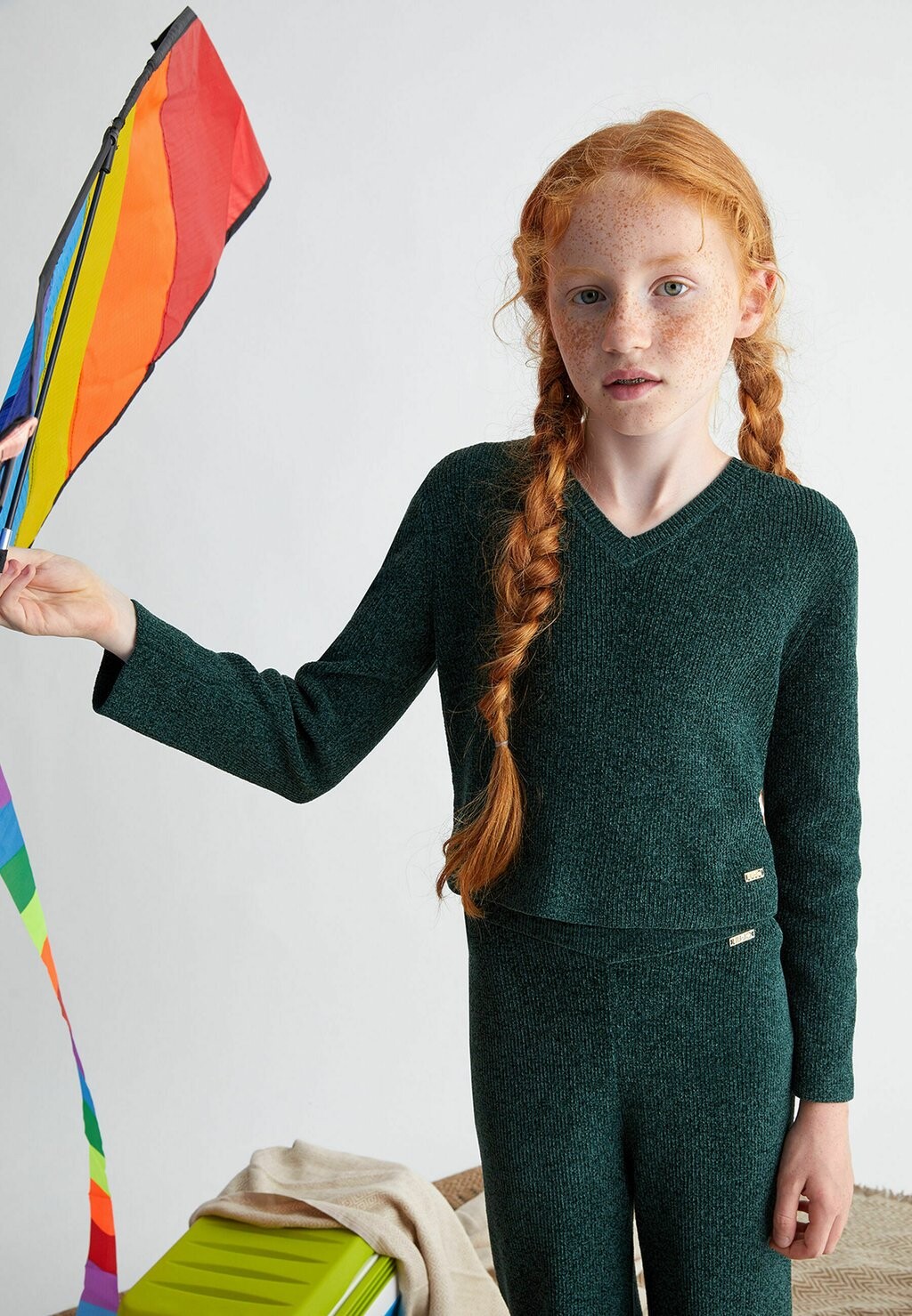 

Свитер Chenille Liu Jo Kids, зеленый