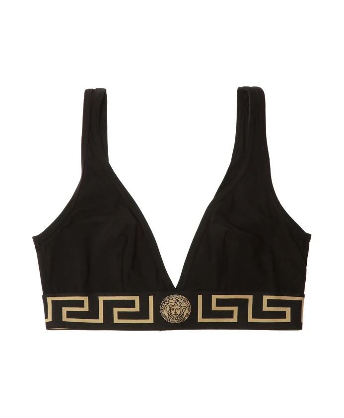 

Бюстгальтер с декором Medusa Versace, черный