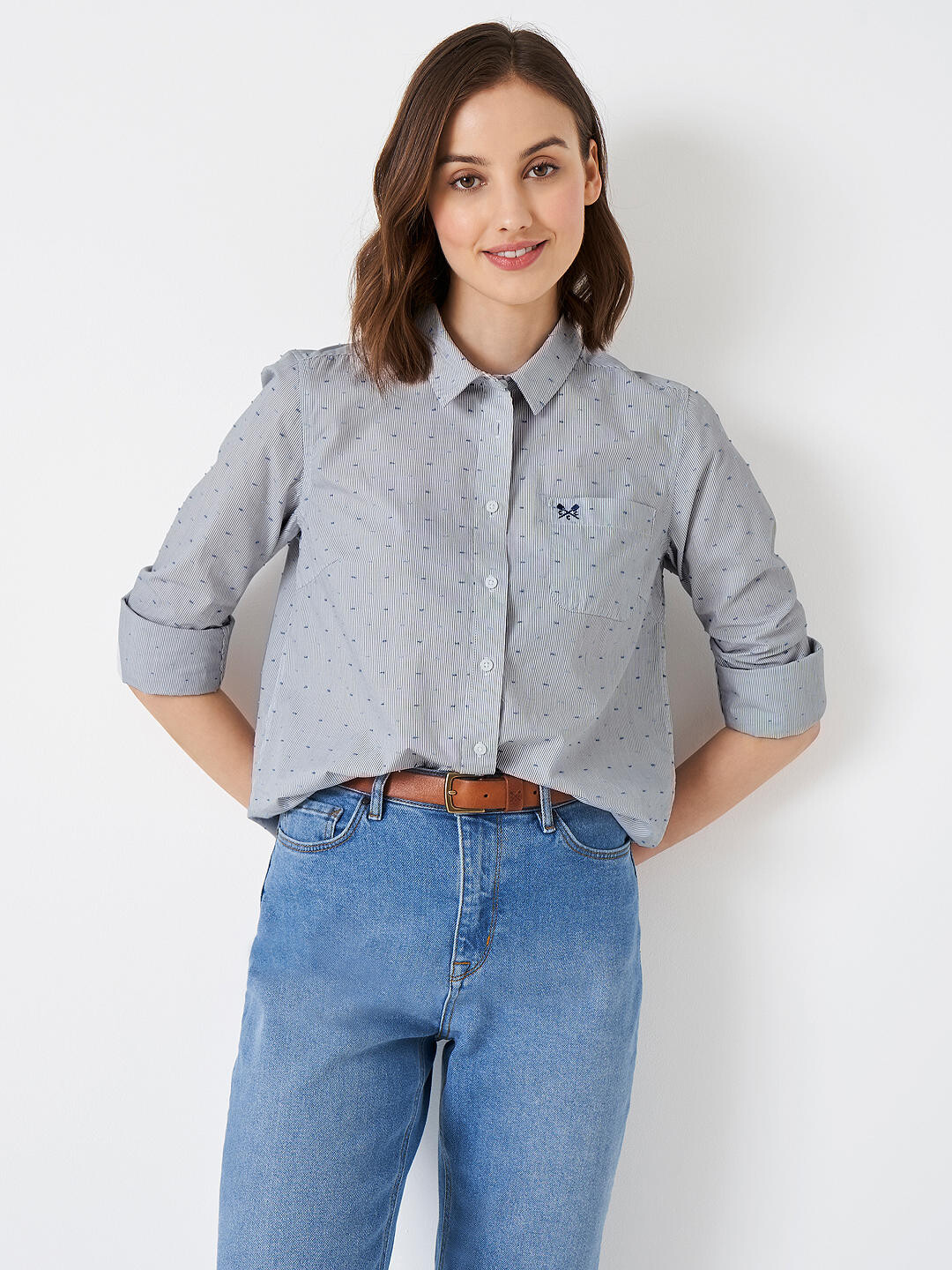 

Рубашка Crew Clothing Meryl, синяя