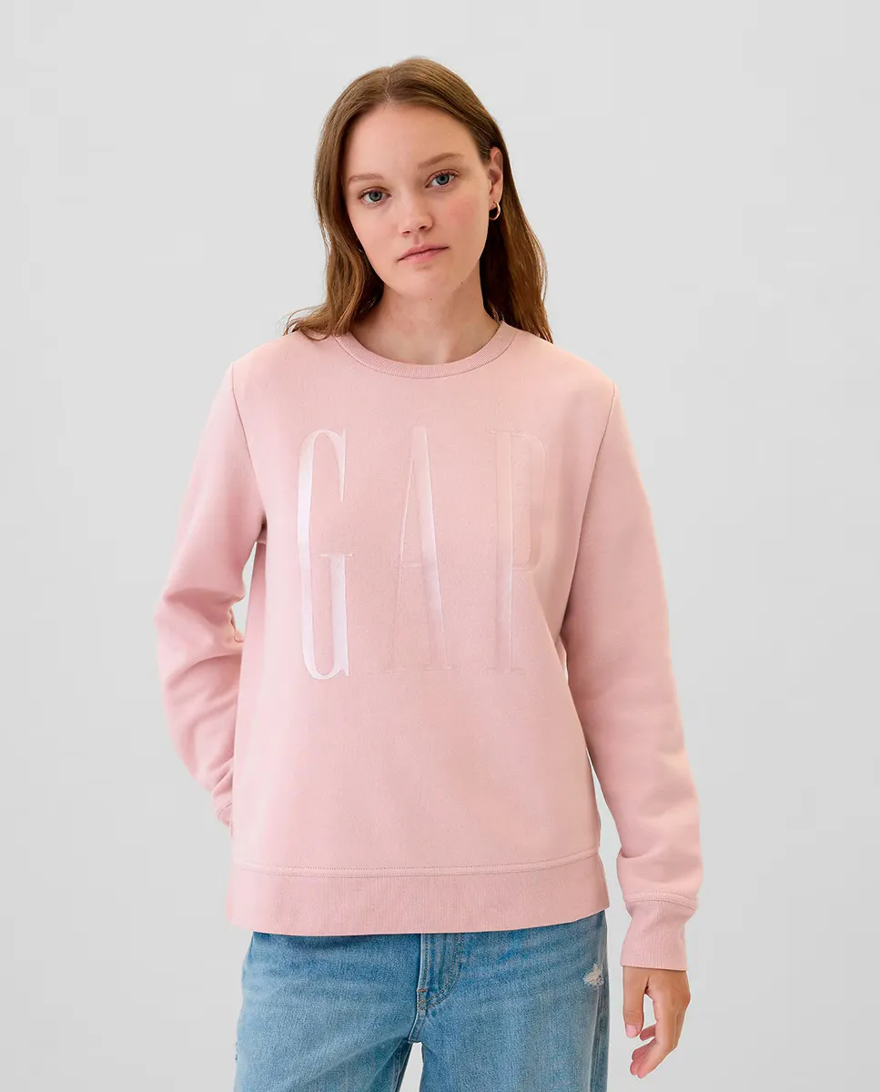 

Однотонная женская толстовка с логотипом бренда Gap, розовый