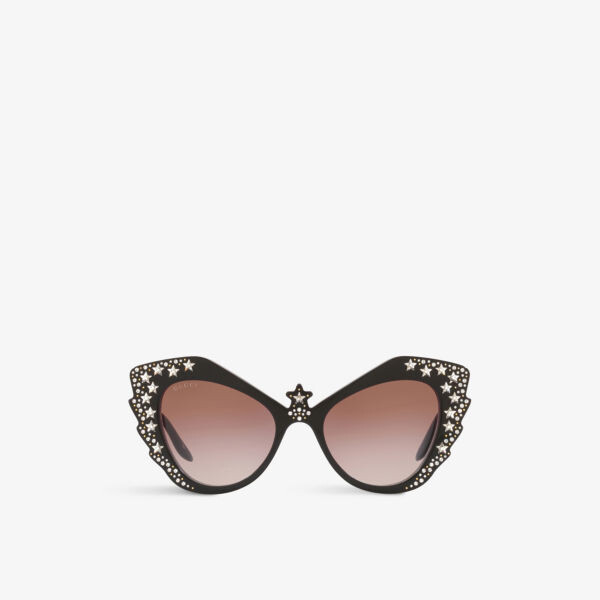 

Солнцезащитные очки gg1095s hollywood forever 002 Gucci, черный