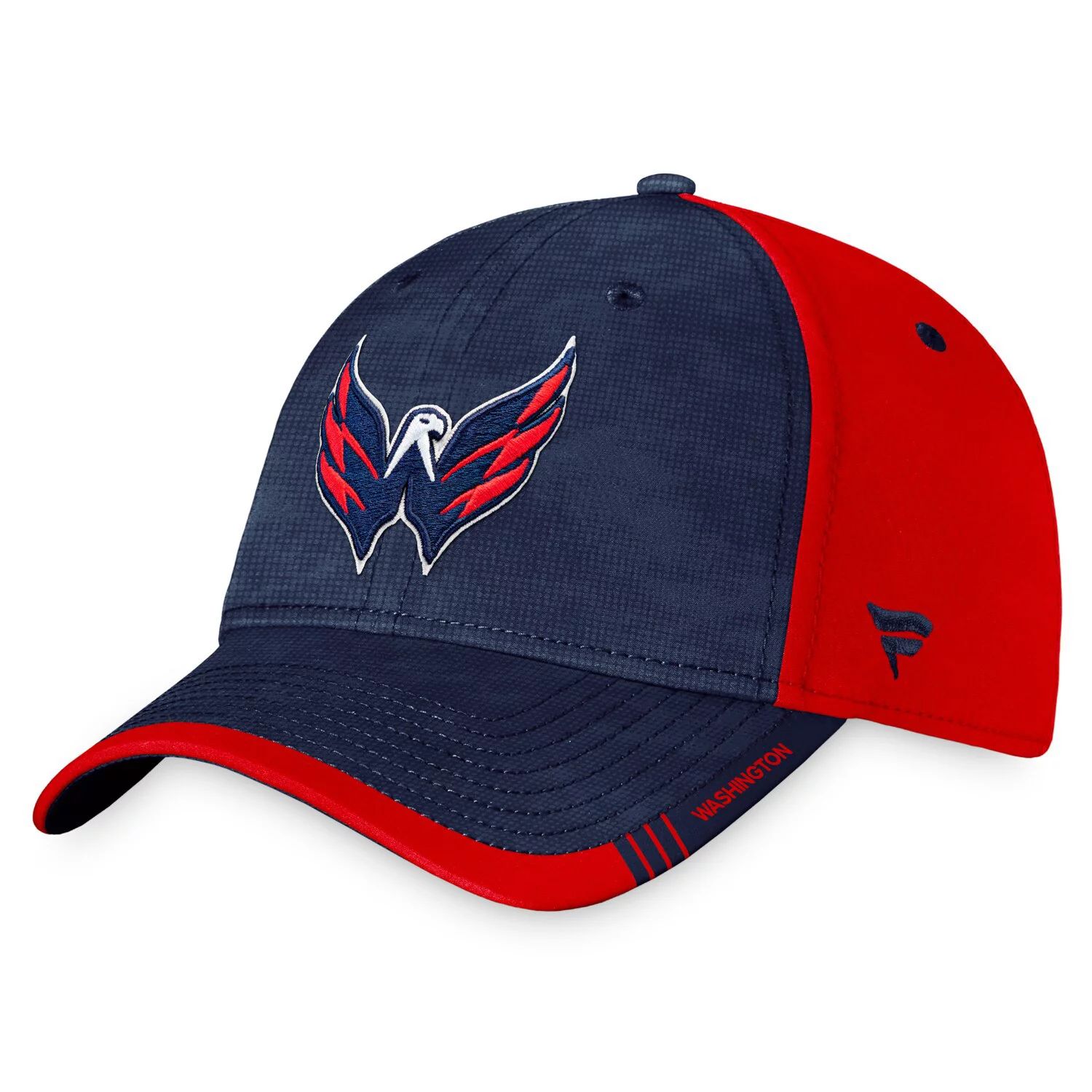 

Мужская шапка Fanatics Branded темно-синего/красного цвета Washington Capitals Authentic Pro Rink с камуфляжным принтом