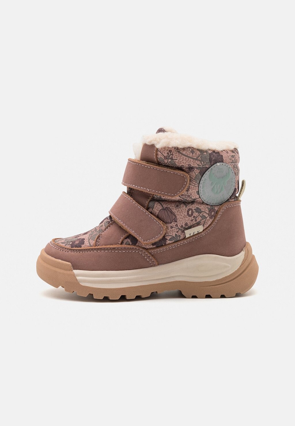 

Туфли «Первые шаги» Millas Double Print Wheat, цвет dusty rouge