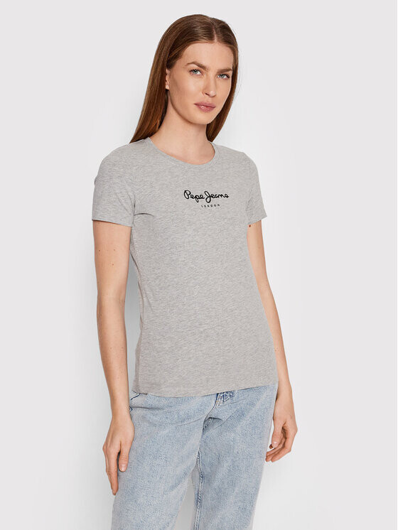 

Футболка узкого кроя Pepe Jeans, серый