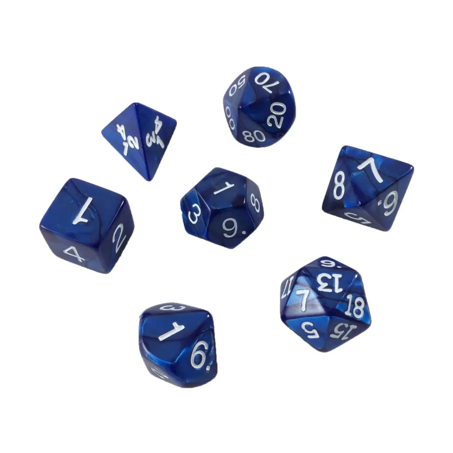 

Набор Poly Set Pearl - Темно-синий (7), Dice - Spring Pearl & Pearl