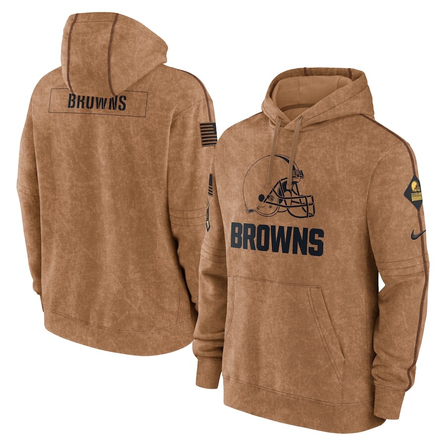 

Пуловер с капюшоном Nike Cleveland Browns, коричневый