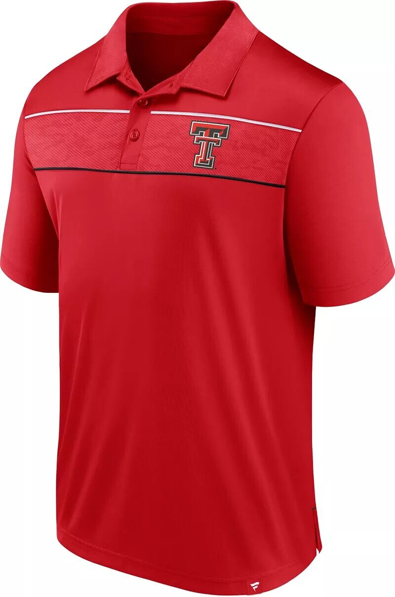 

Мужская рубашка-поло с тиснением NCAA Texas Tech Red Raiders Red Defender