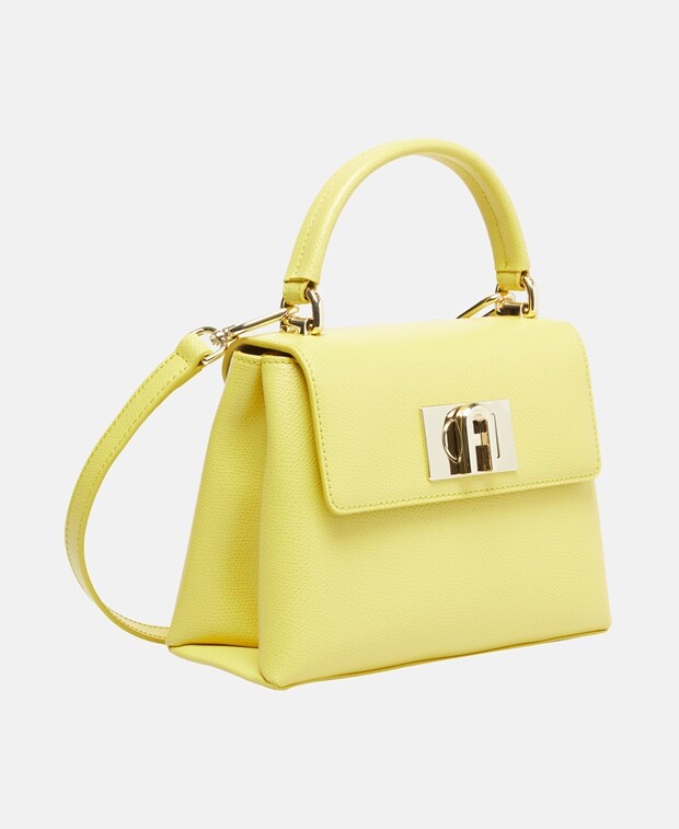 

Кожаная сумка-мессенджер Furla, желтый