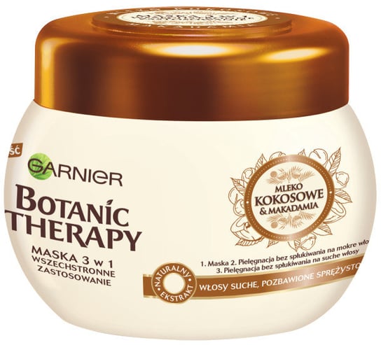 

Маска с кокосовым молоком и макадамией для сухих волос, 300 мл Garnier, Botanic Therapy