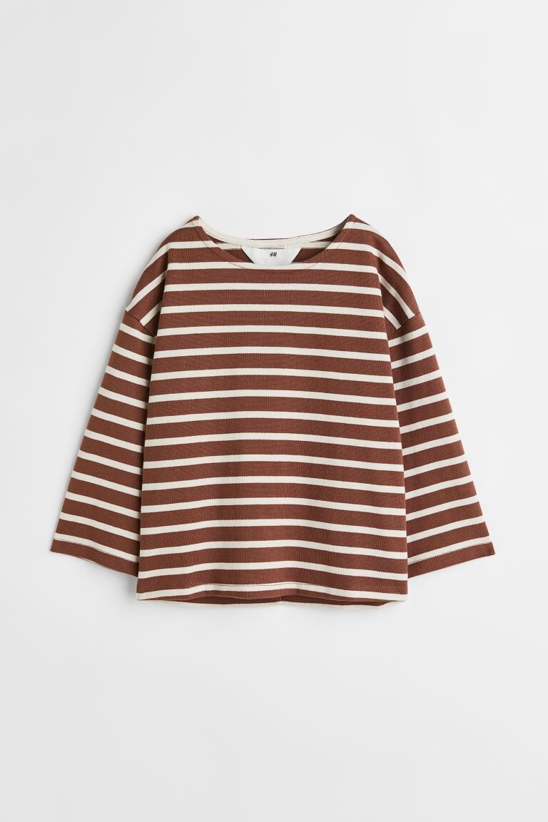 

Рубашка оверсайз с длинными рукавами H&M