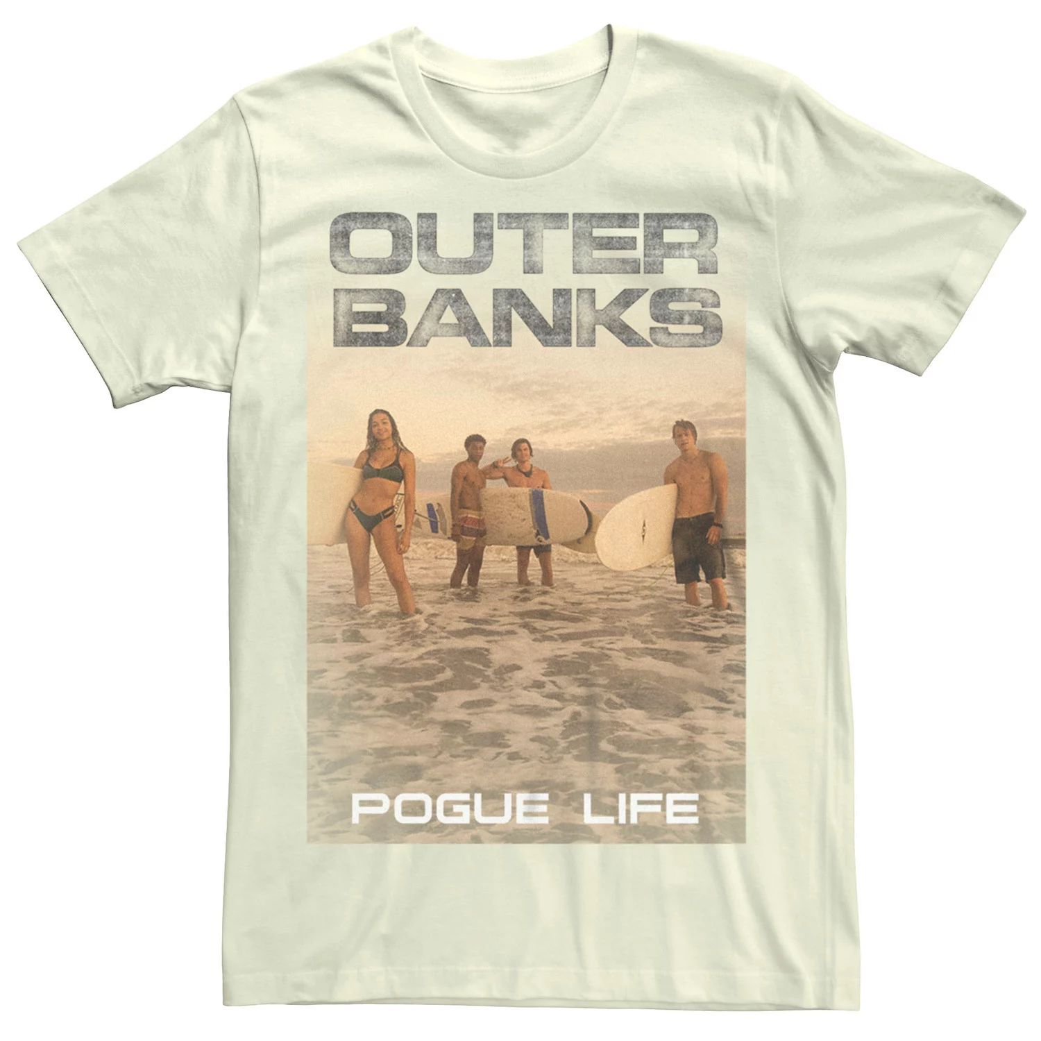 Мужская пляжная футболка с рисунком Outer Banks Pogue Life Licensed Character мужская футболка outer banks obx pogue life licensed character