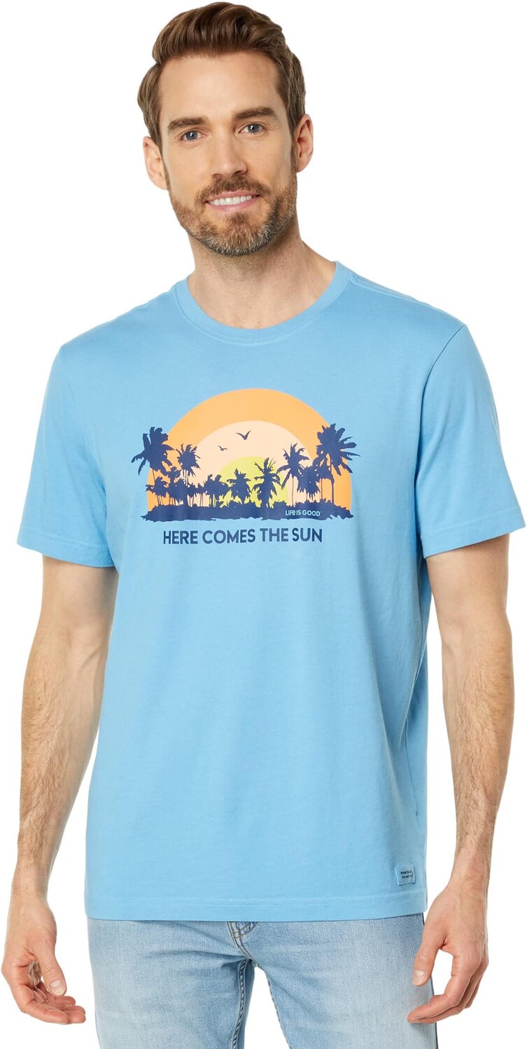 

Футболка Crusher с короткими рукавами Tropical Sunset Life is Good, цвет Cool Blue