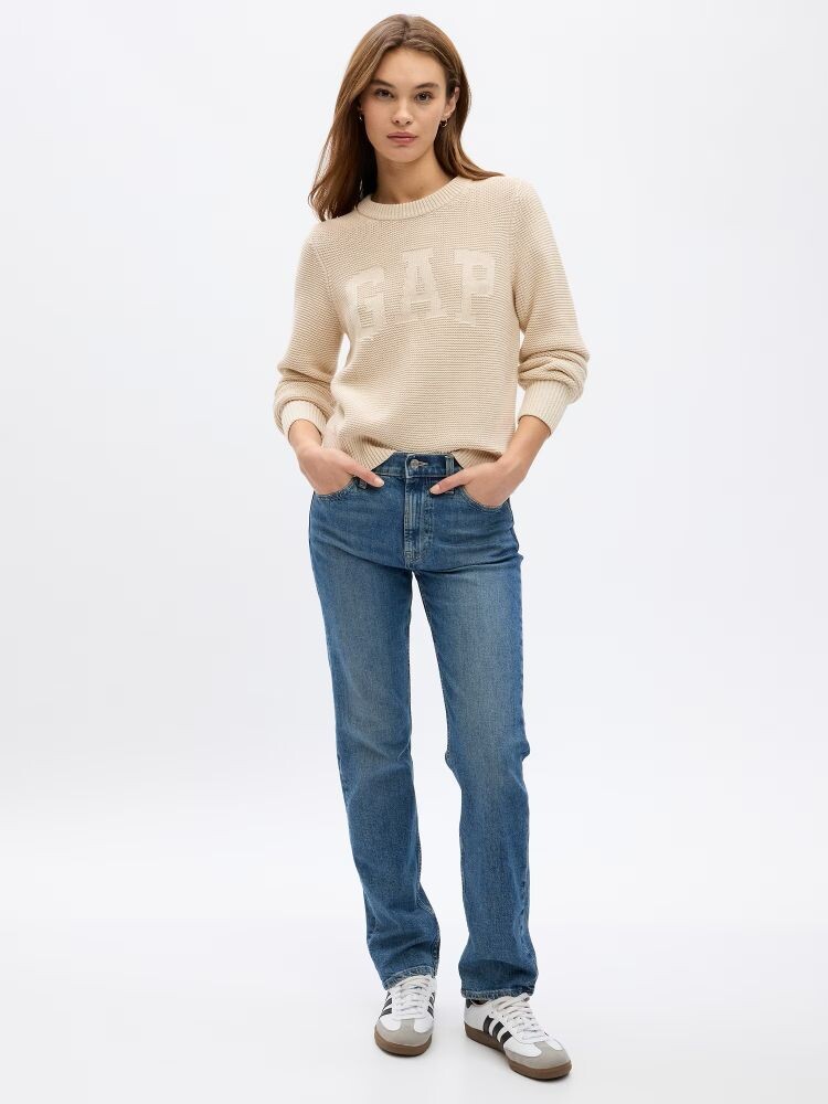 

Свитер с логотипом Gap, бежевый