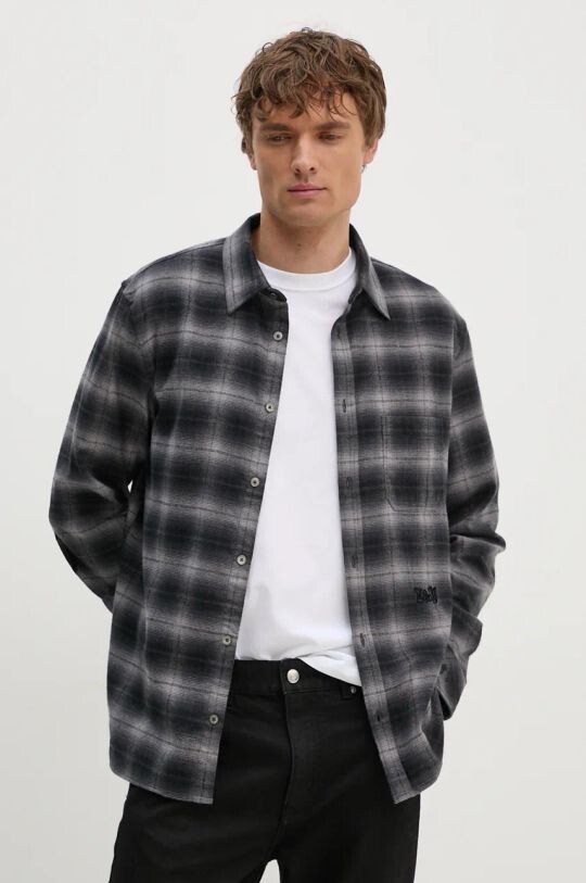 

Хлопковая рубашка Zadig&Voltaire, серый