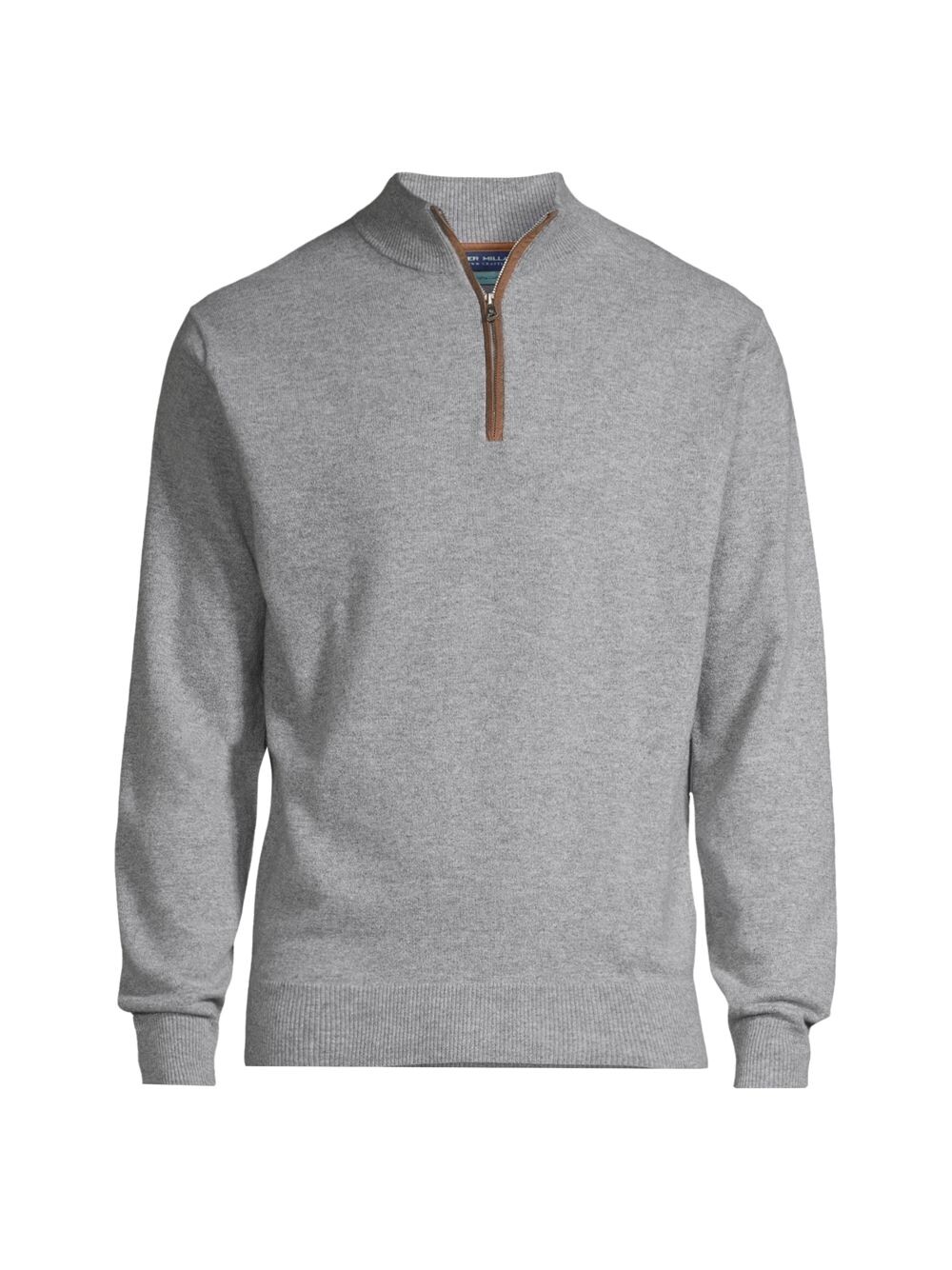 

Кашемировый свитер Flex с молнией на четверть Peter Millar, серый