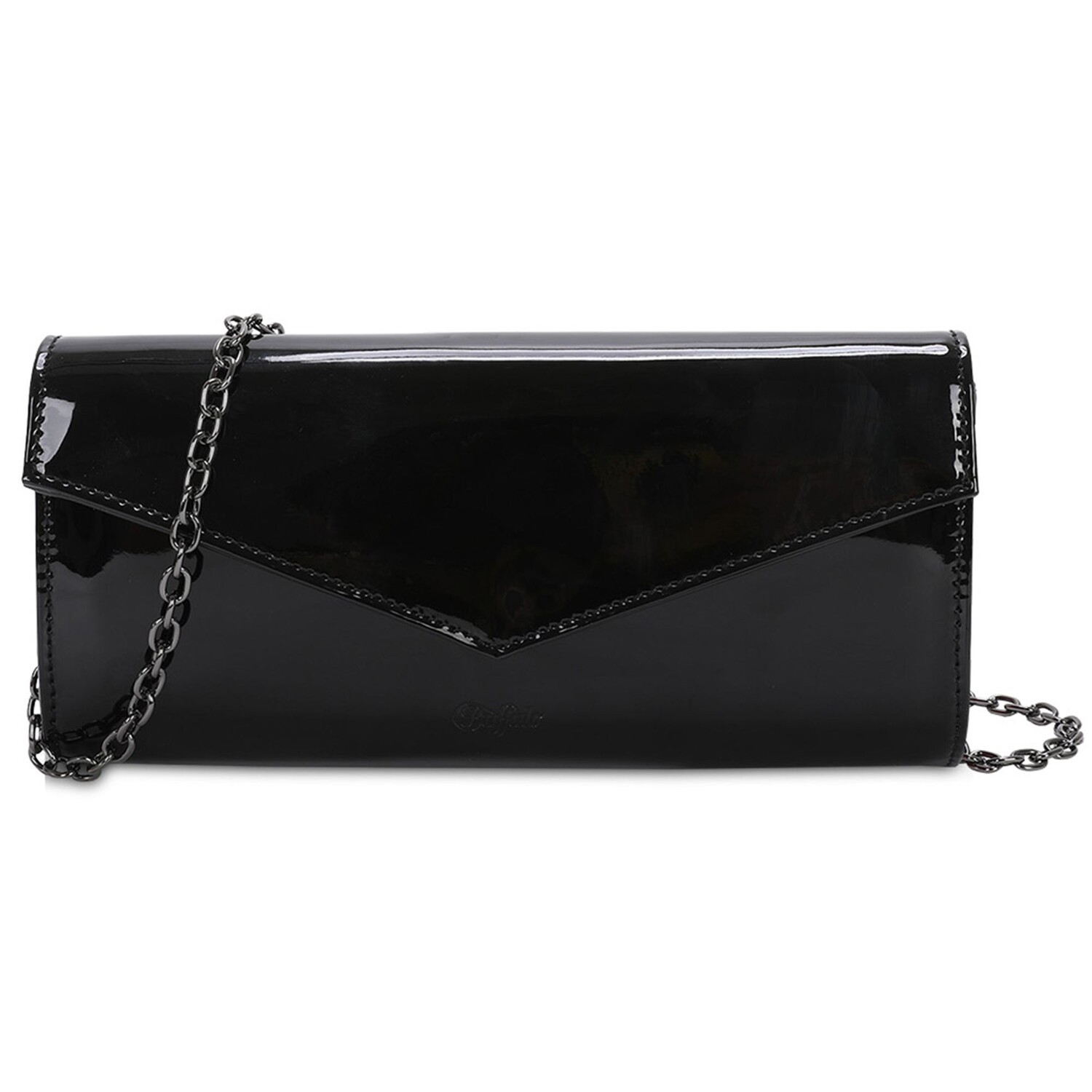 

Клатч Buffalo Secco Tasche 25 cm, лакированный черный
