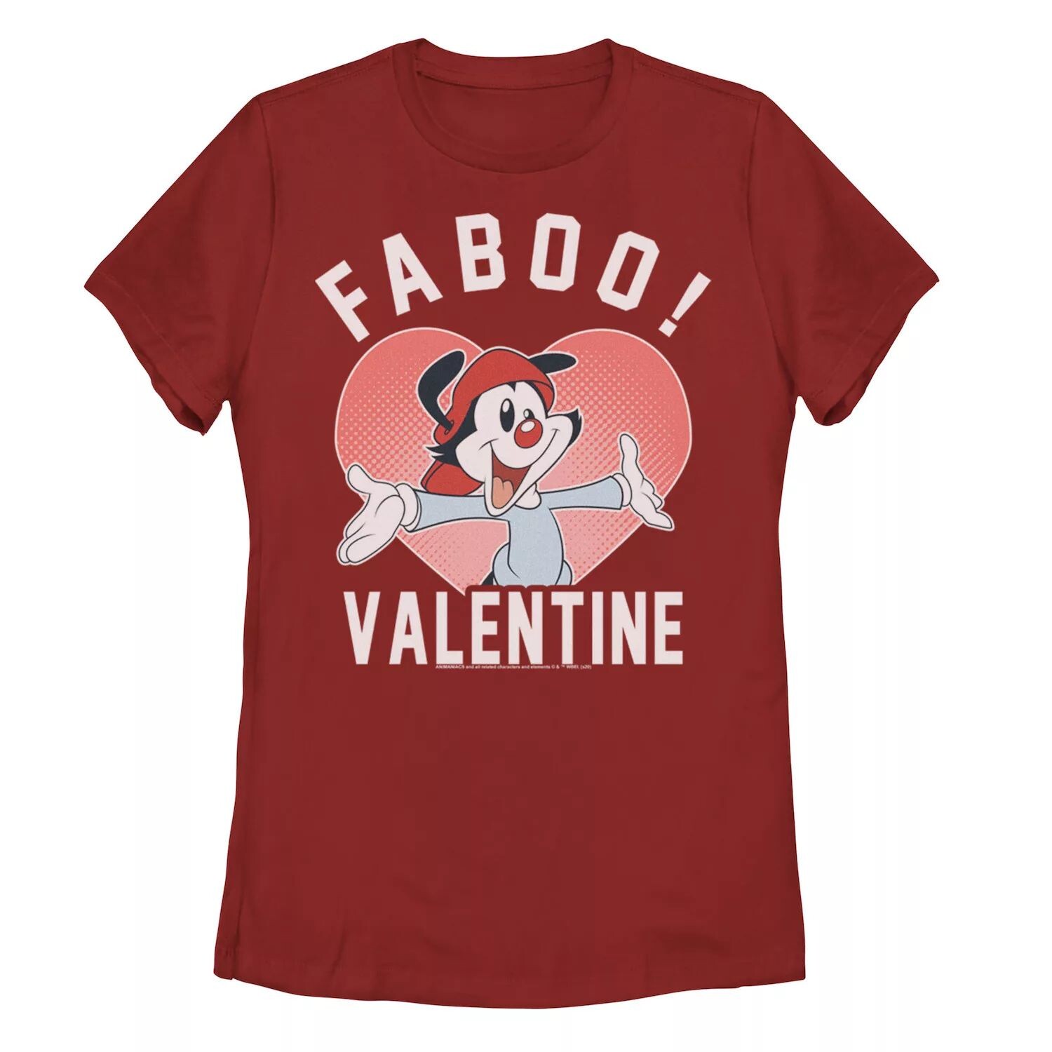

Футболка с рисунком Animaniacs для юниоров Wakko Faboo Valentine Licensed Character