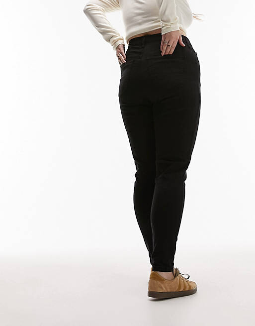 

Черные джинсы Topshop Curve Jamie