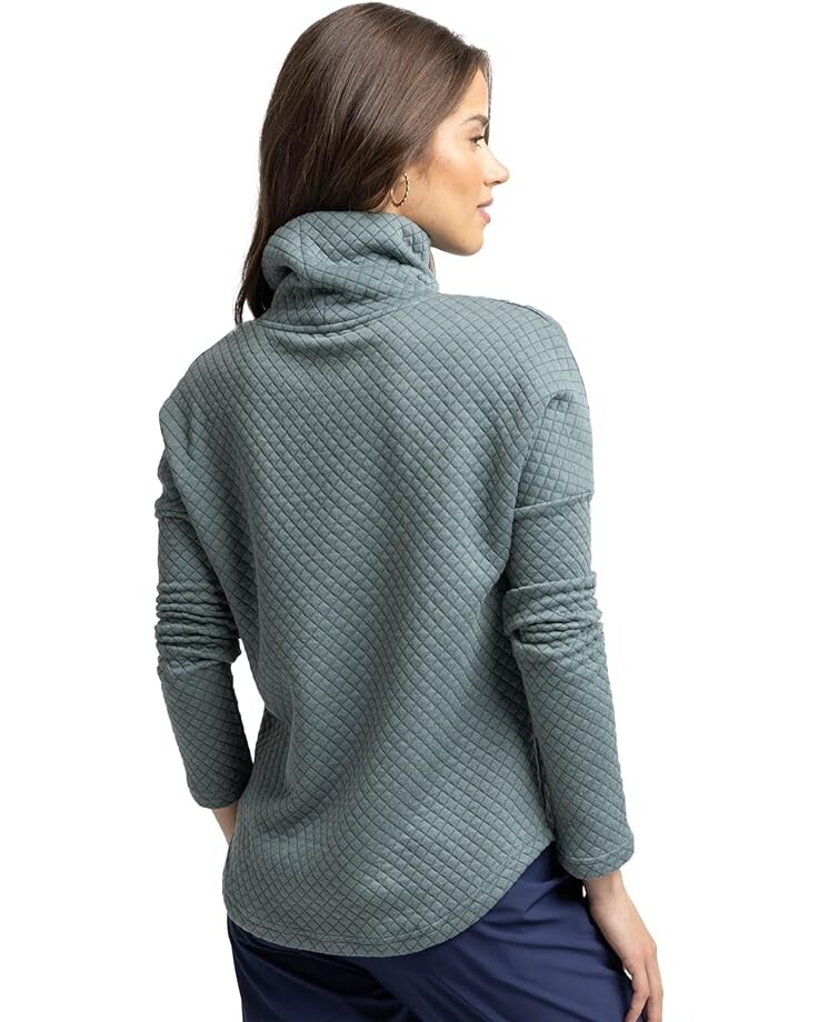 

Свитер Southern Tide Long Sleeve Mellie Mock Neck Sweatshirt, цвет Balsam Green