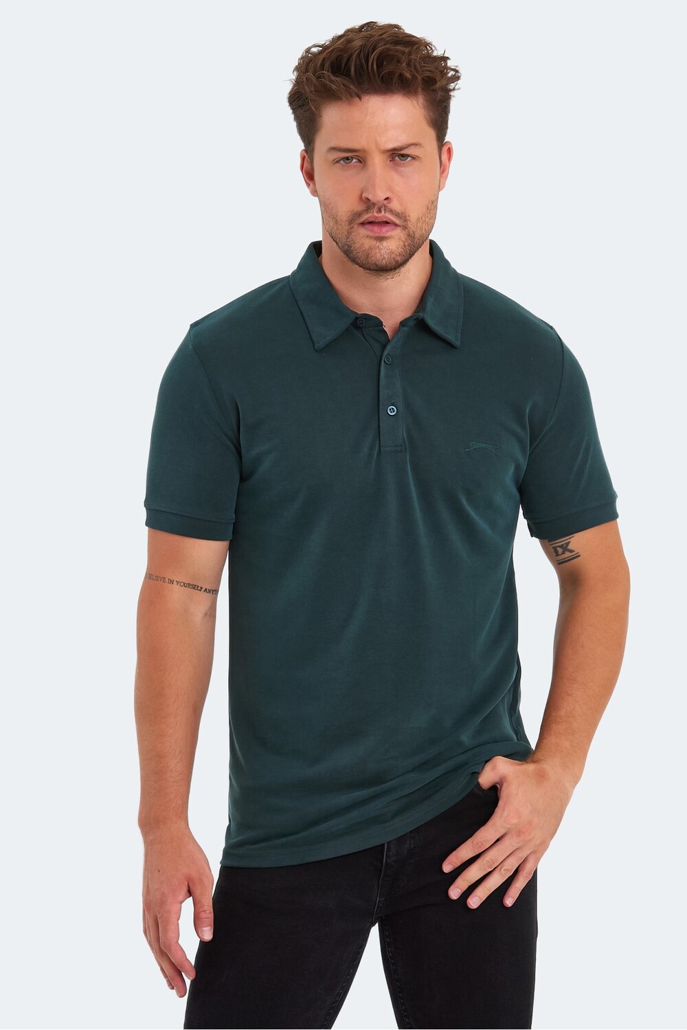

KUGGA Мужская футболка темно-зеленая Slazenger, зеленый