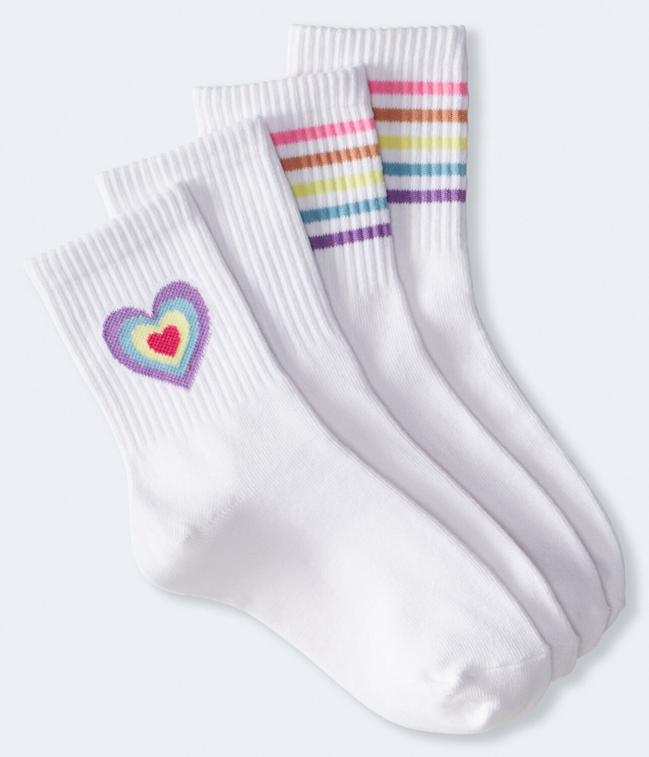 

Набор носков Pride Heart Crew, 2 шт. Aeropostale, белый