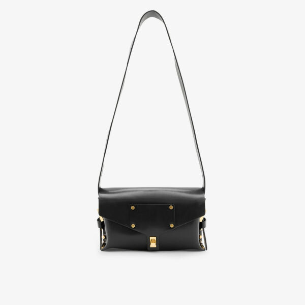 

Сумка через плечо из кожи с заклепками Miro Allsaints, черный