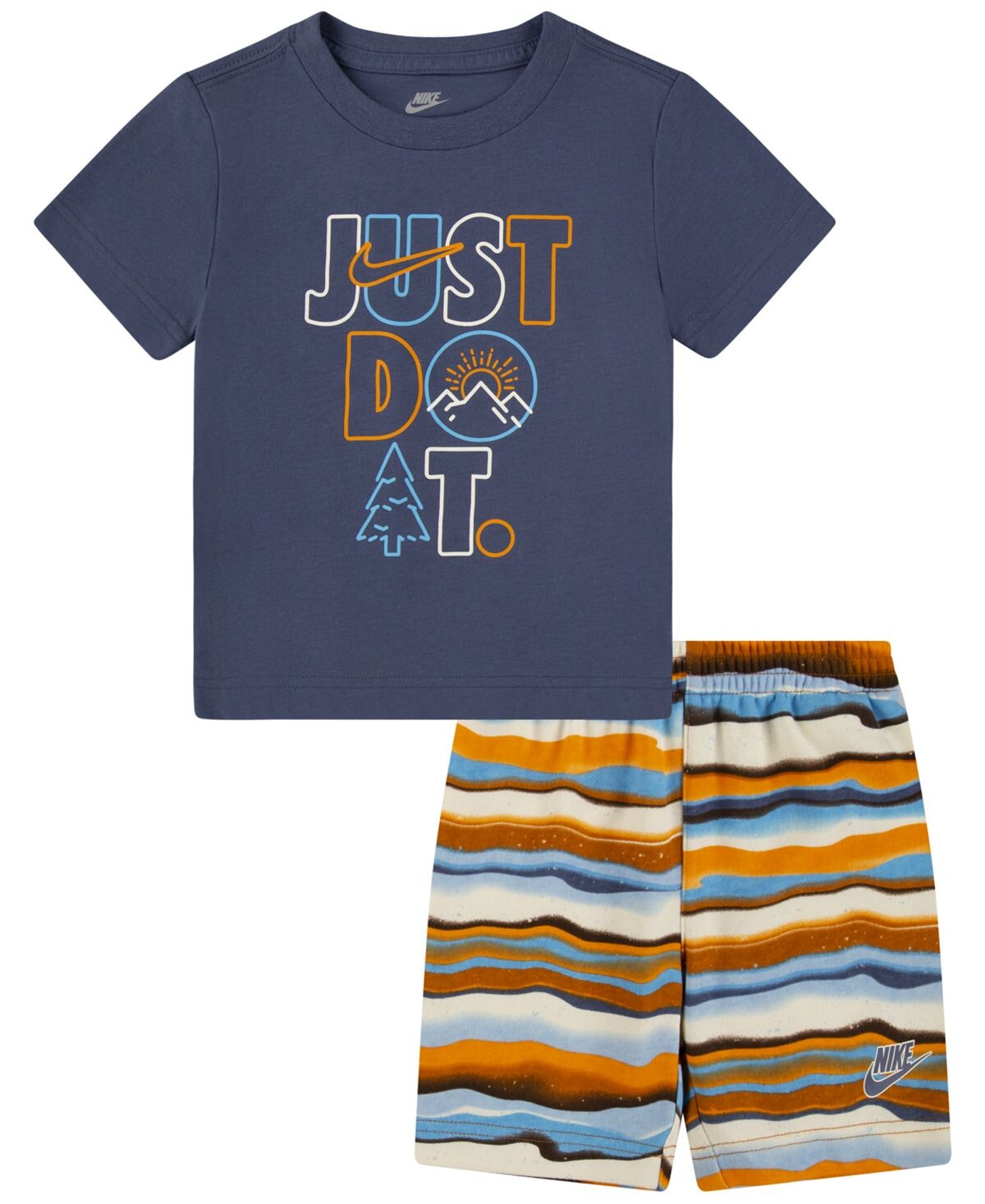 

Комплект из футболки и шорт для маленьких мальчиков Just Do It Nike