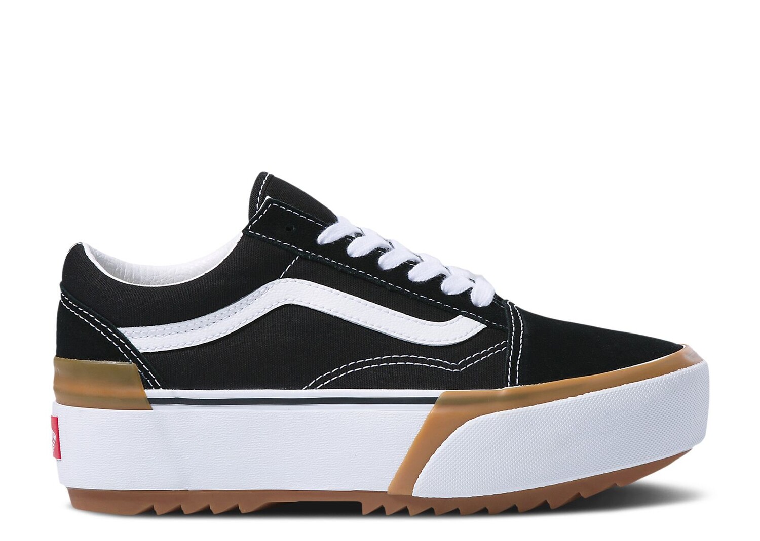 

Кроссовки Vans Old Skool Stacked 'Black White Gum', черный
