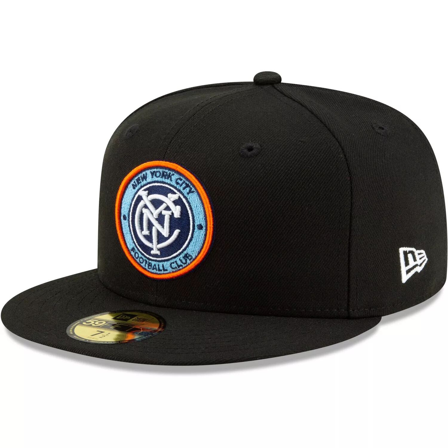 

Мужская приталенная шляпа New Era Black New York City FC Primary Logo 59FIFTY