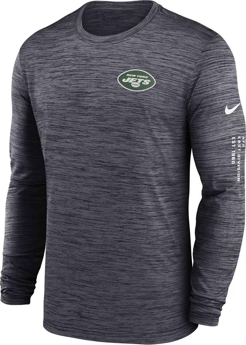 

Мужская футболка Nike New York Jets Sideline Alt Black Velocity с длинным рукавом