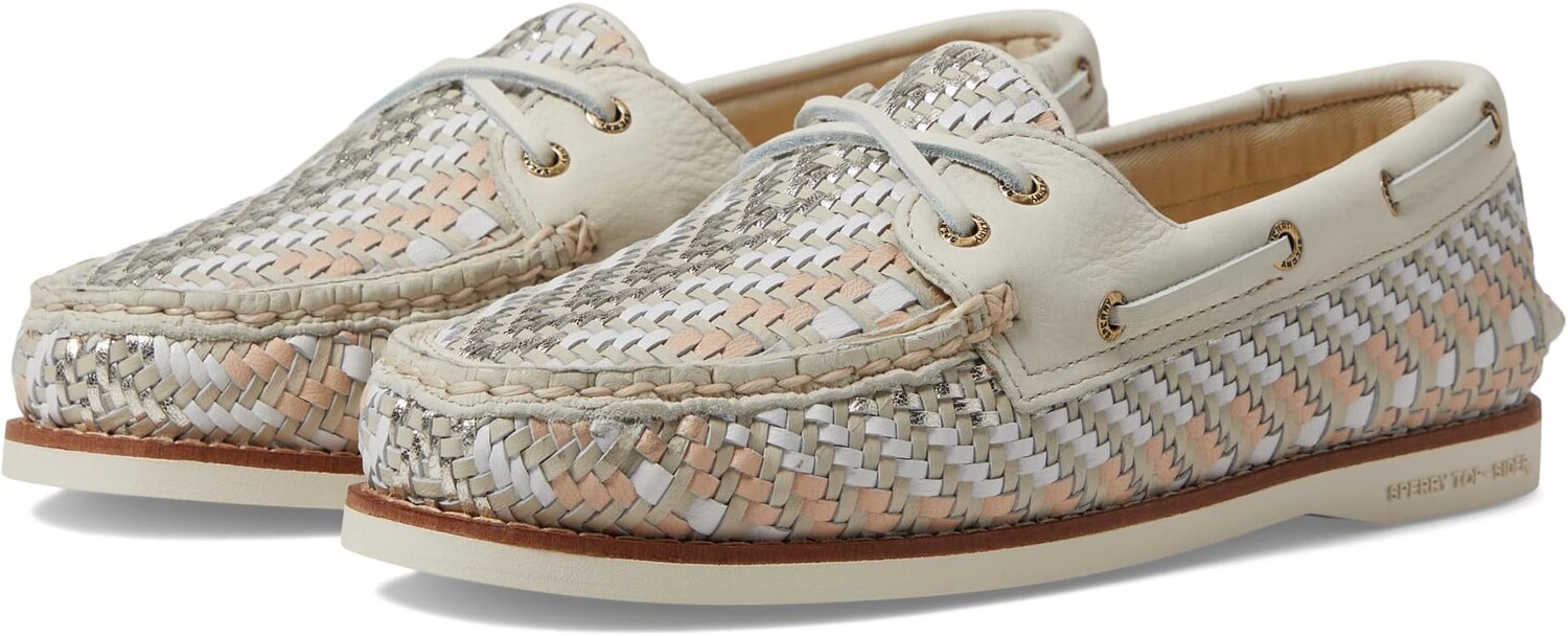 

Топсайдеры Authentic Original 2-Eye Woven Sperry, белый