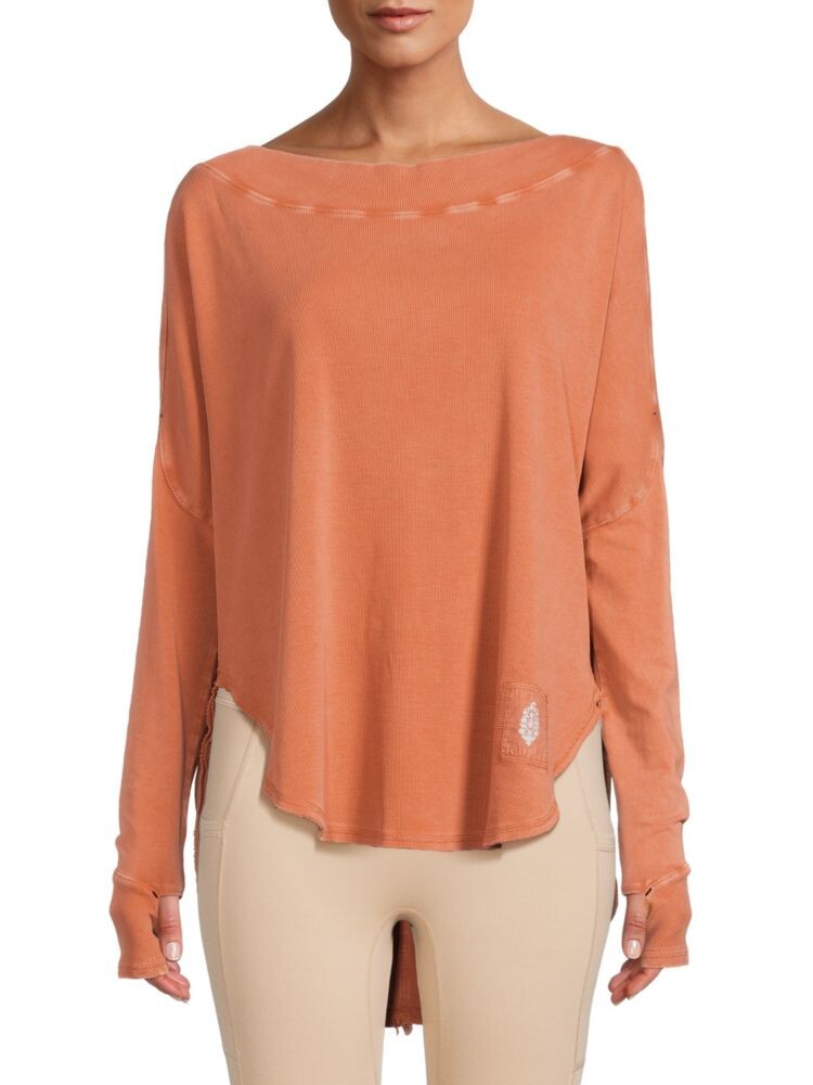 

Футболка Simply Layer «летучая мышь» Free People Movement, красный