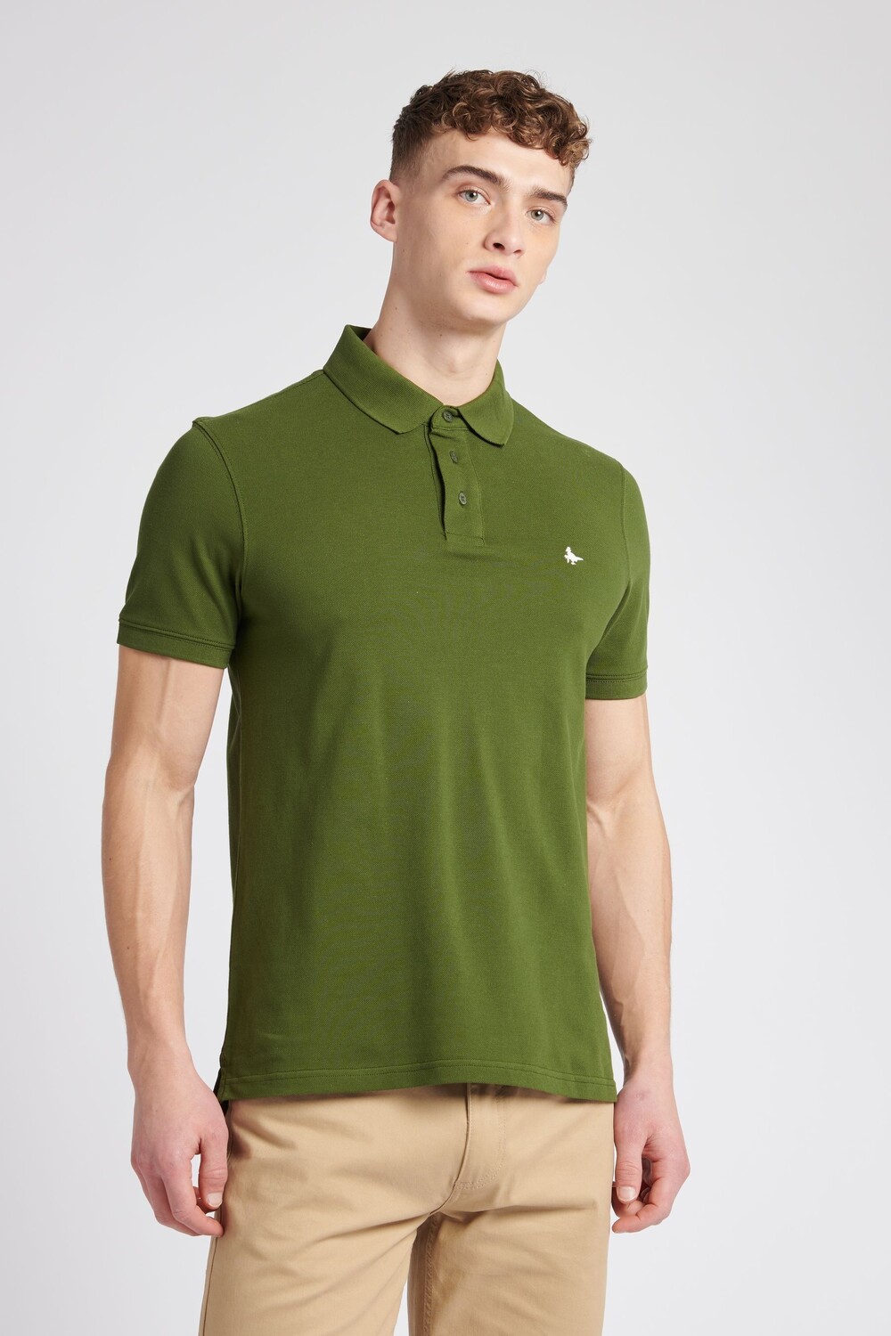 

Белая рубашка-поло Aldgrove из пике Jack Wills, зеленый