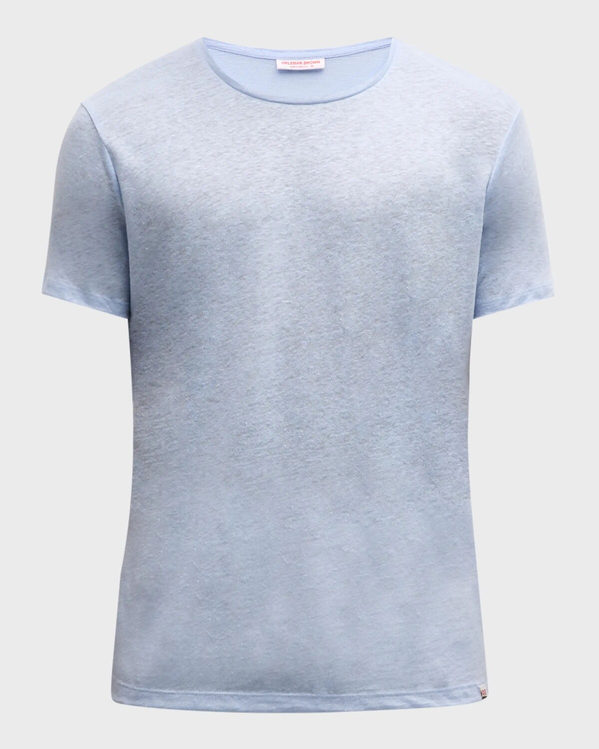 

Мужская льняная футболка OB-T Orlebar Brown, цвет Soft Blue