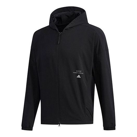 цена Куртка adidas Casual Sports Hooded Jacket Men's Black, черный