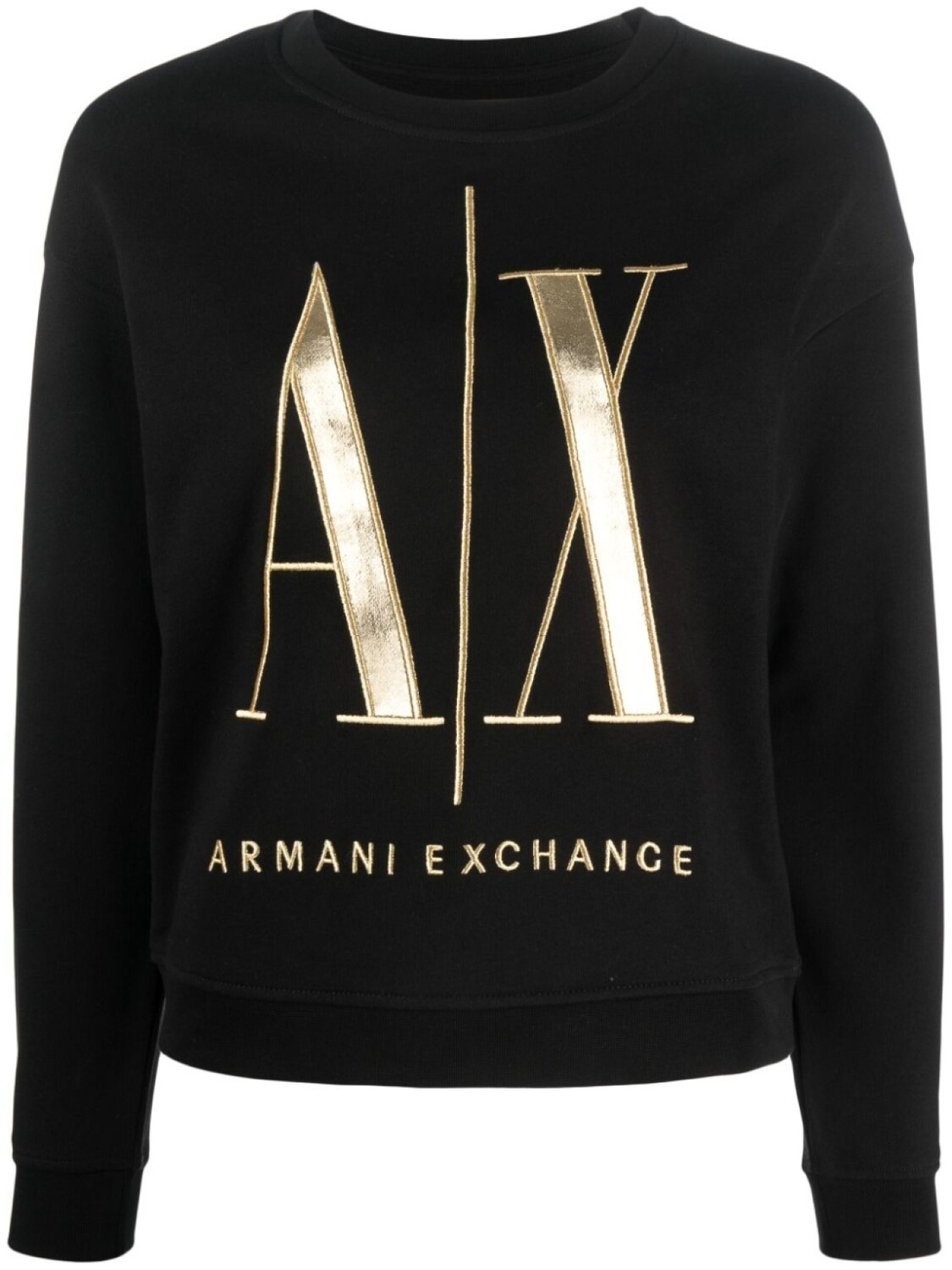 

Armani Exchange толстовка с нашивкой-логотипом, черный