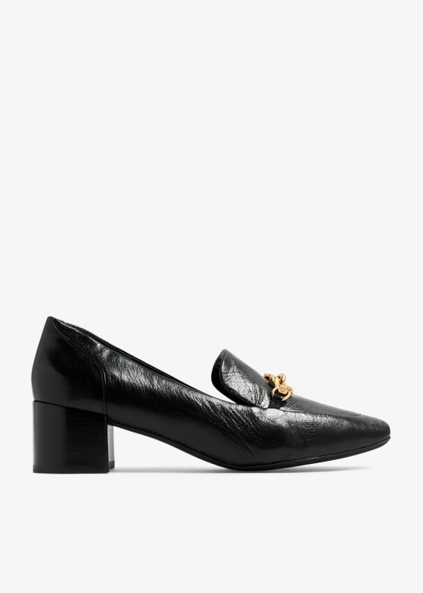 цена Лоферы Tory Burch Jessa Heeled, черный