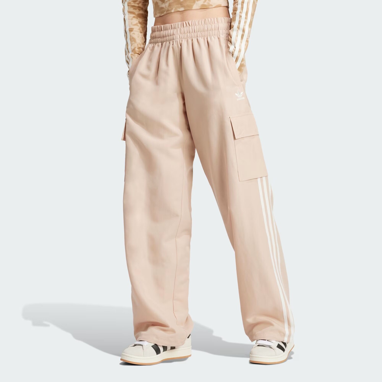 

Брюки-карго Adicolor Adidas, цвет Magic Beige