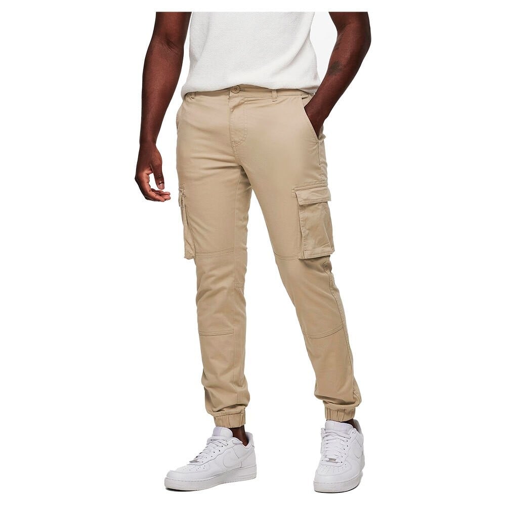 

Брюки Only & Sons Cam Stage Cuff Cargo, бежевый